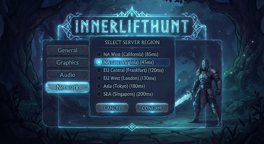 How to Change Server in Innerlifthunt Game