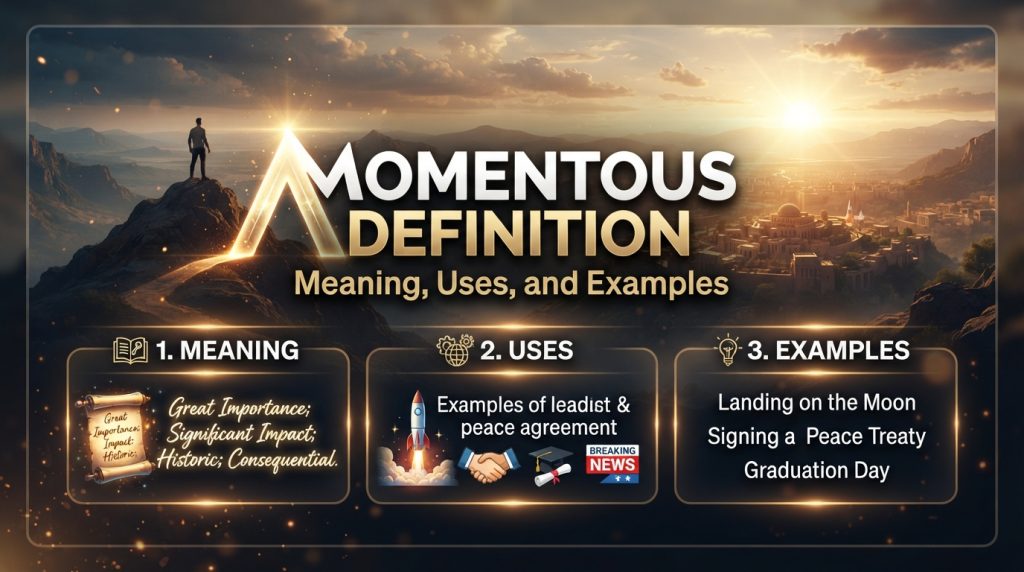 Momentous Definition: Meaning, Uses, and Examples