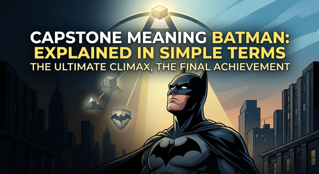 Capstone Meaning Batman: Explained in Simple Terms
